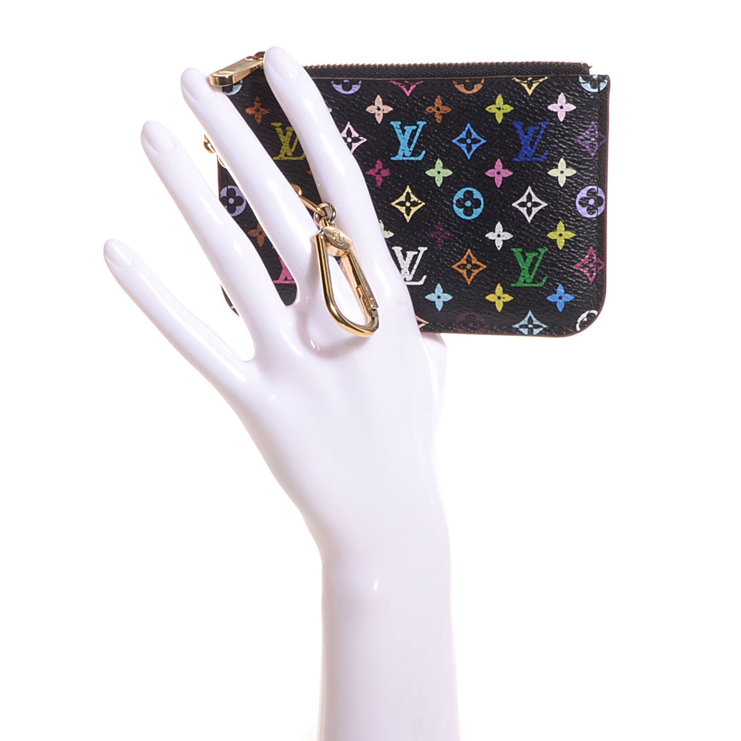 Monogram Multicolor Key Pouch Black Grenade