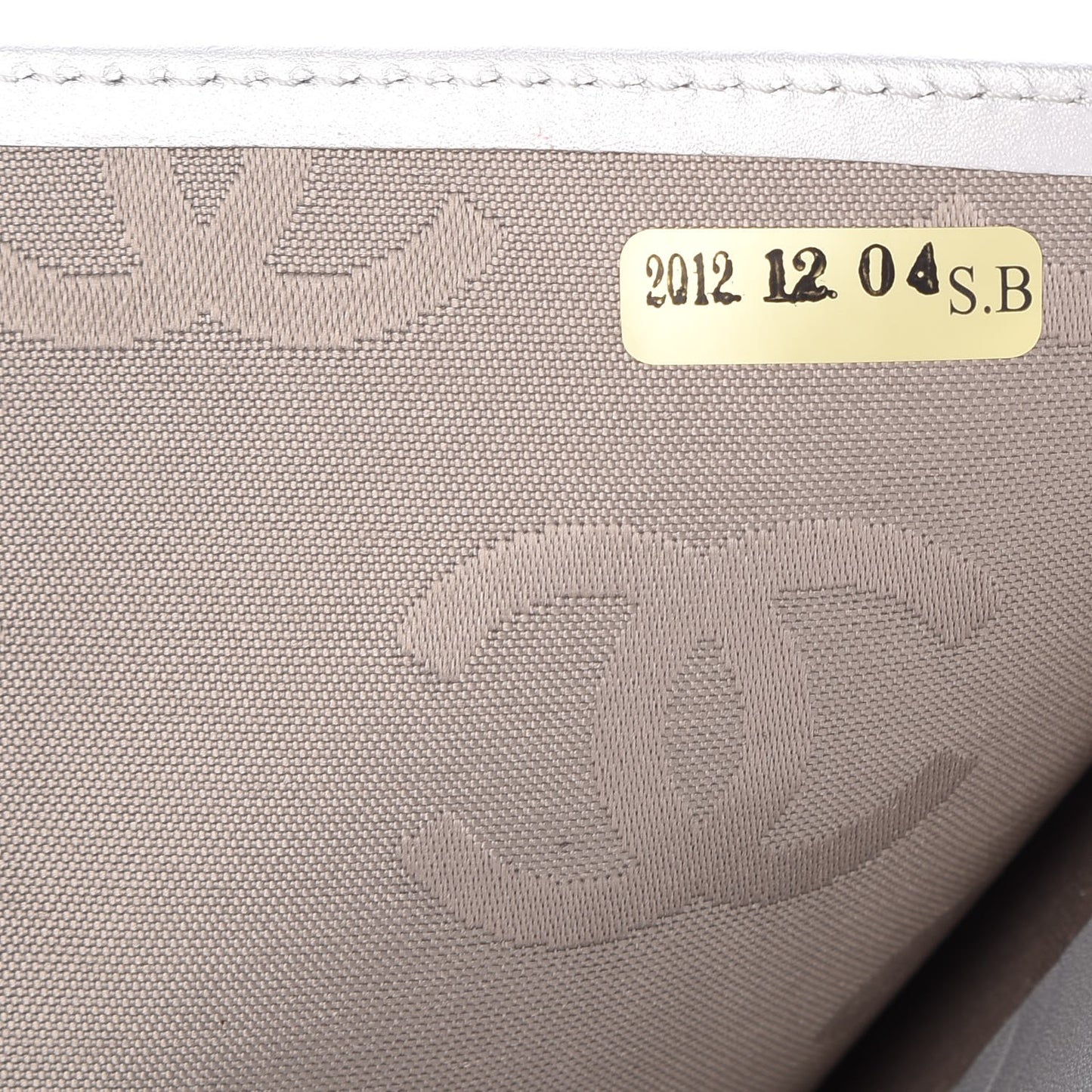 Calfskin Quilted Large Cambon Agenda Planner Black Silver