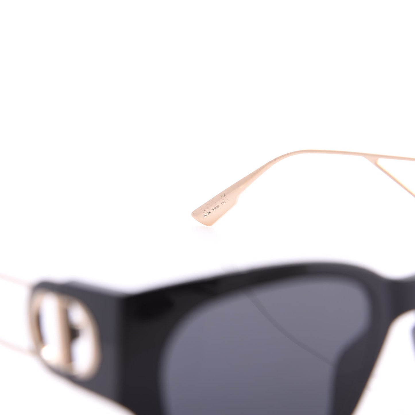 Rectangular 30 Montaigne 1 Sunglasses Black
