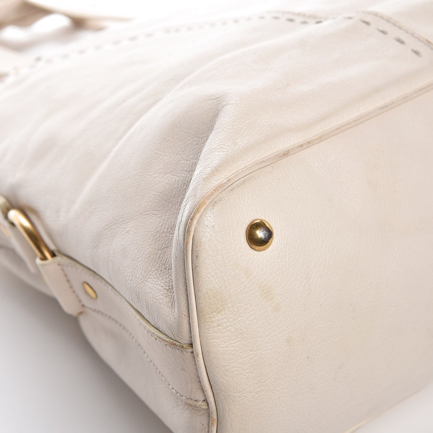 Calfskin Oversized Muse Ivory