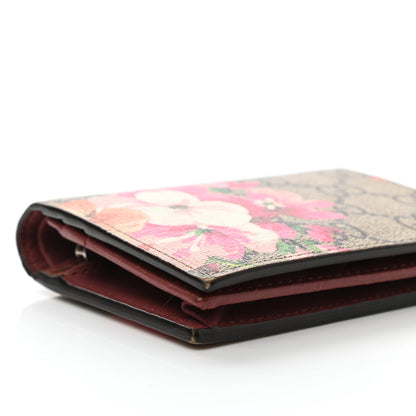 Gucci GG Supreme Monogram Blooms Card Case Beige Multicolor Dry Rose 10 of 11