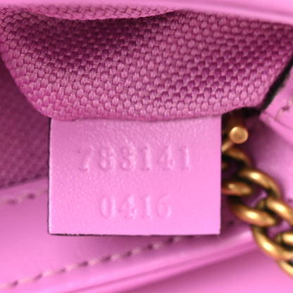Gucci Monogram Super Mini GG Marmont Shoulder Bag Lilac Yellow 8 of 12