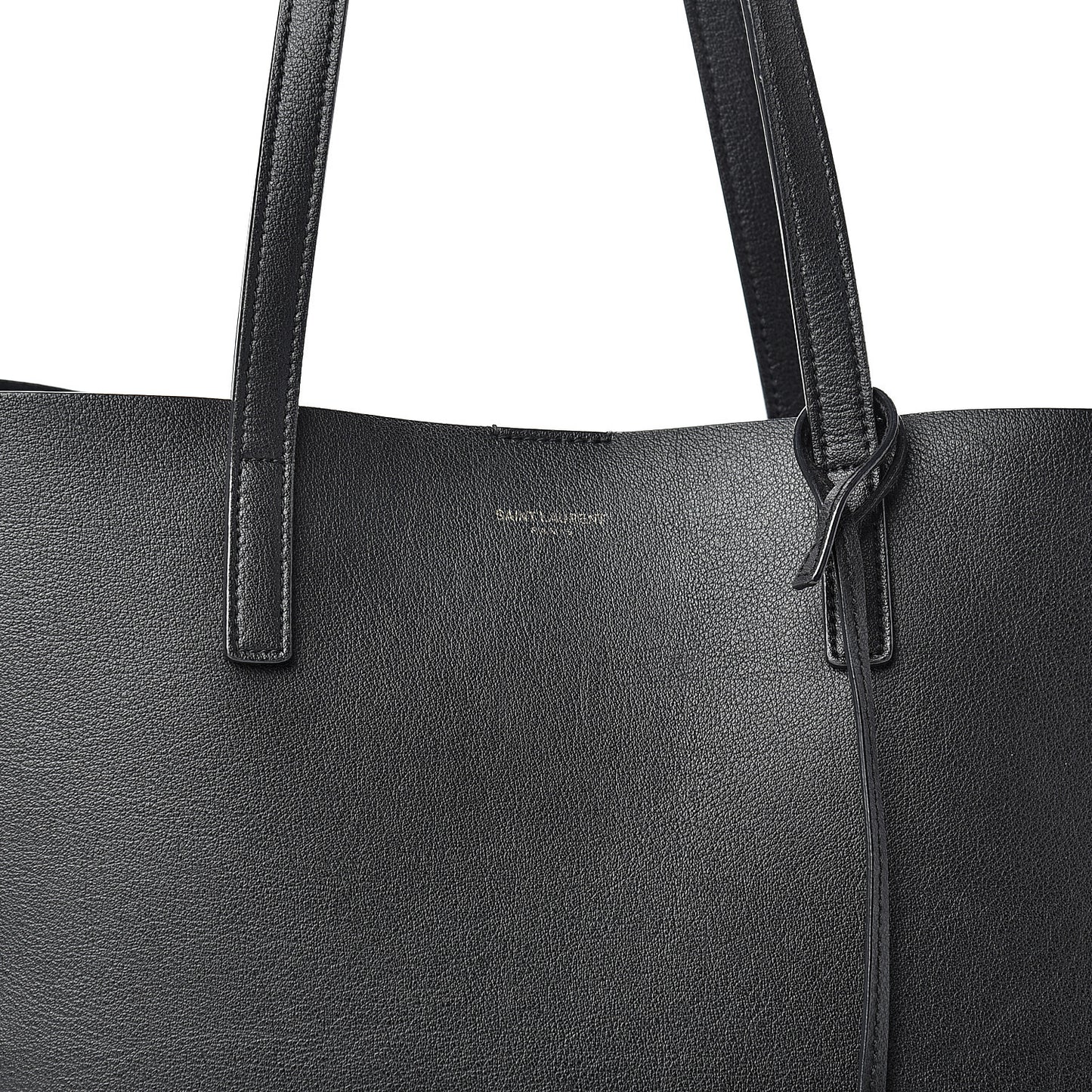 Calfskin Large Shopping Tote Black