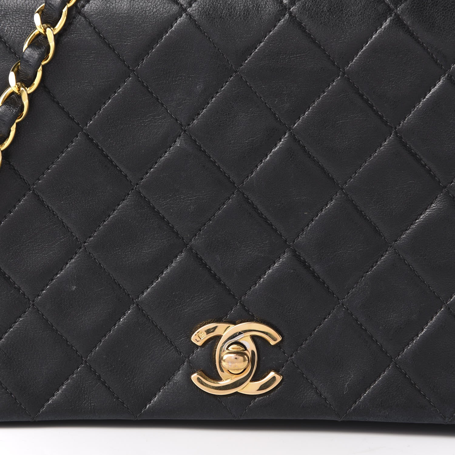 Chanel Lambskin Quilted Small Single Flap Black 10 of 10