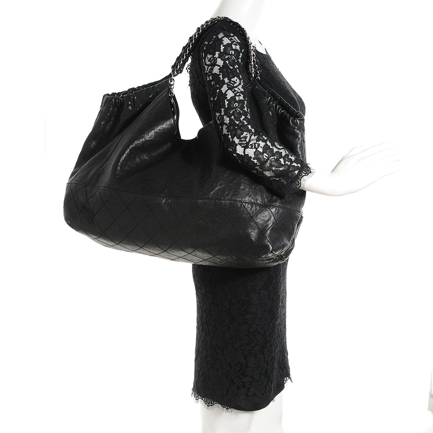 Calfskin Large Coco Cabas Black
