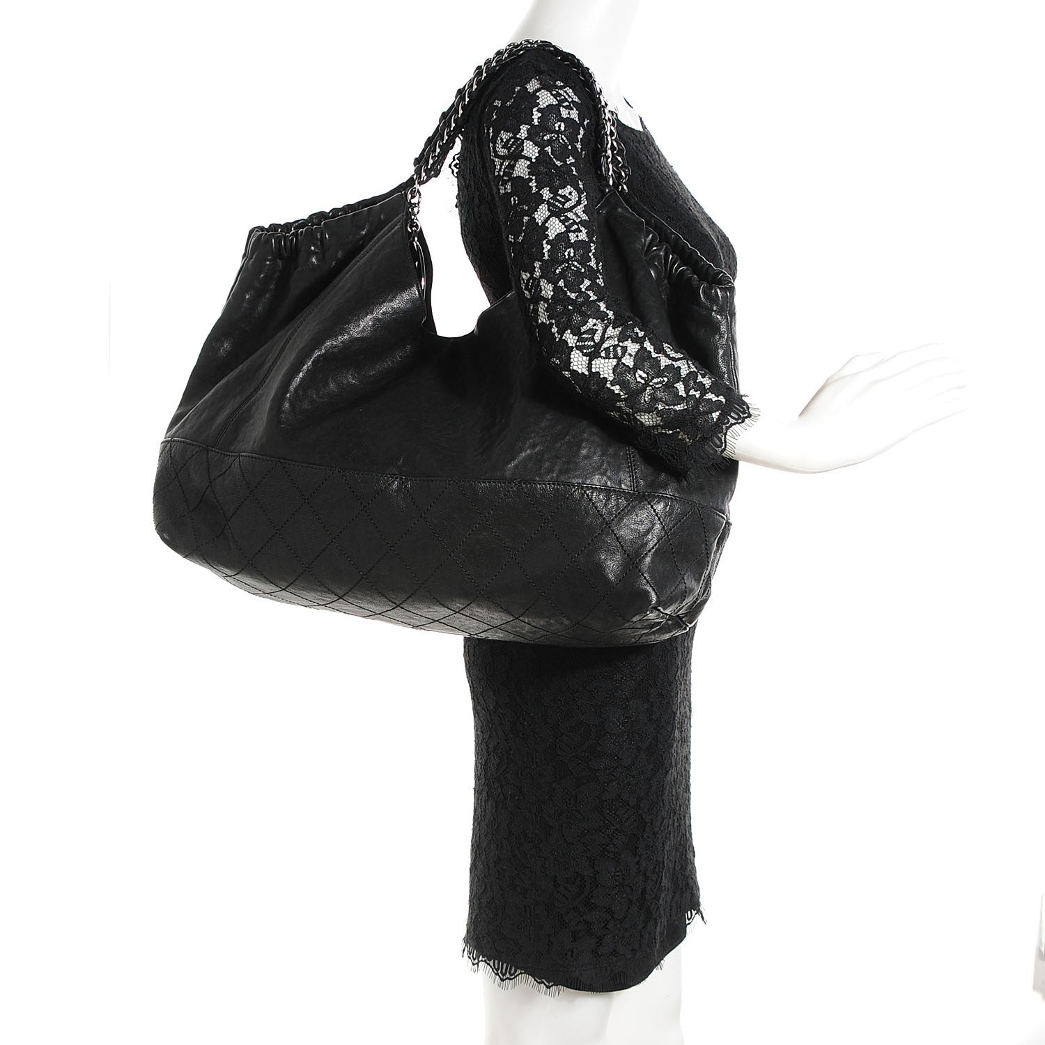 Chanel Calfskin Large Coco Cabas Black 2 of 6
