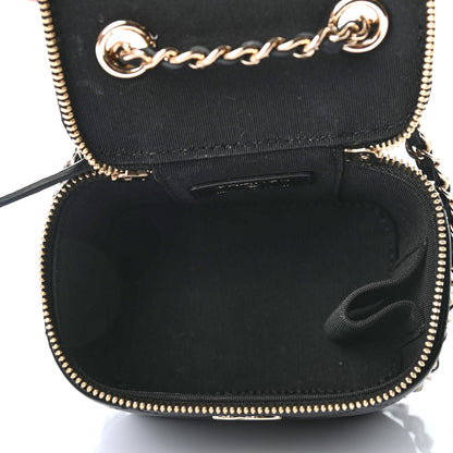Chanel Lambskin Quilted My Chanel Lady Vanity Case With Chain Black 5 of 7