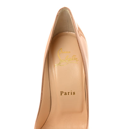 Christian Louboutin Patent Yootish 100 Pumps 35.5 Nude 7 of 9