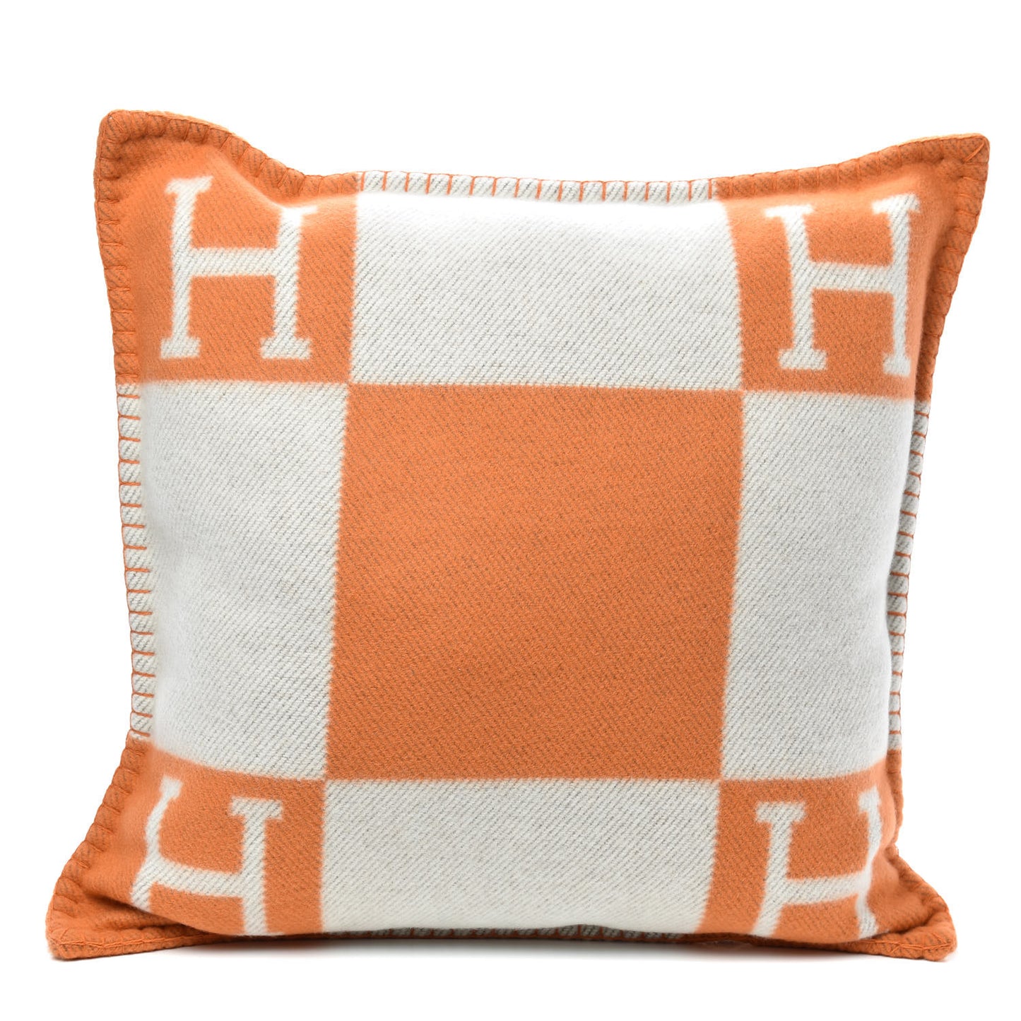 Wool Cashmere Avalon Pillow PM Ecru Potiron