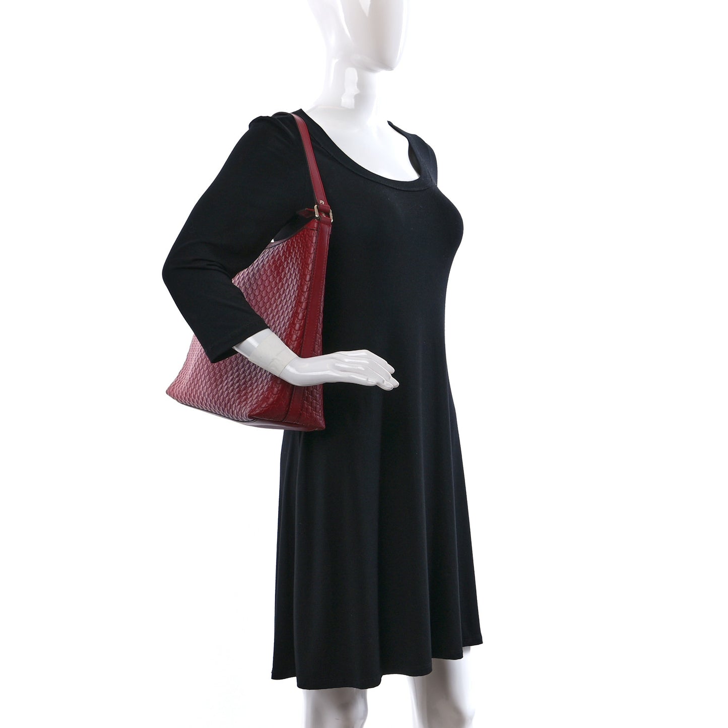 Soft Microguccissima Margaux Shoulder Bag Red