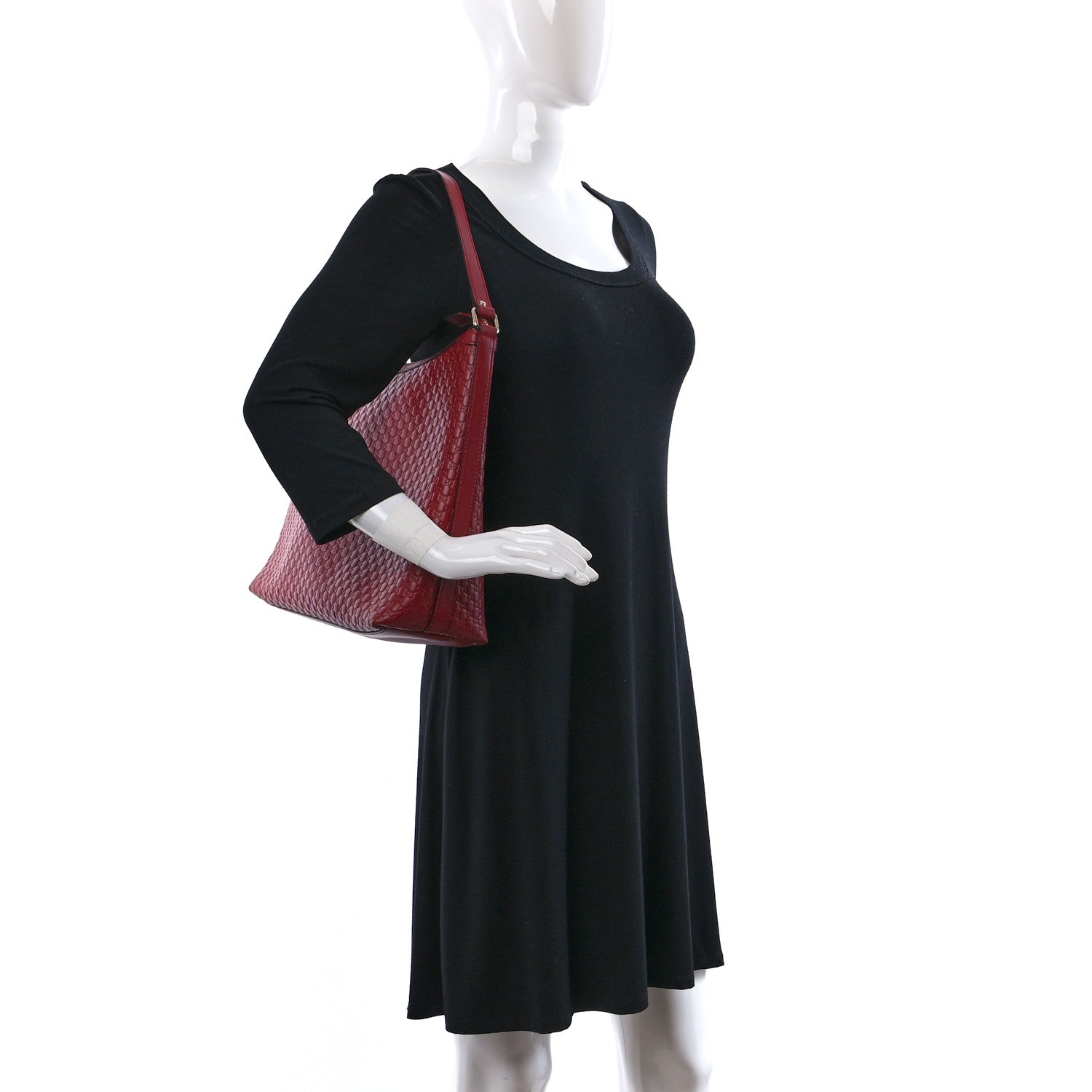 Gucci Soft Microguccissima Margaux Shoulder Bag Red 2 of 14