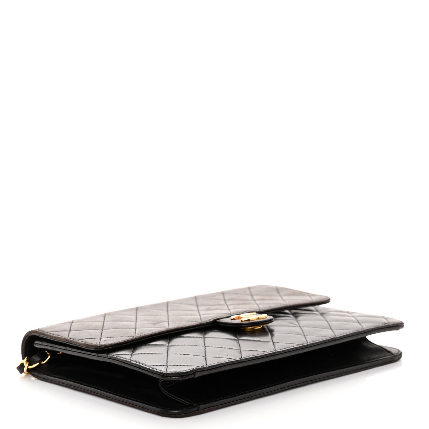 Chanel Lambskin Quilted Medium Single Flap Black 4 of 10