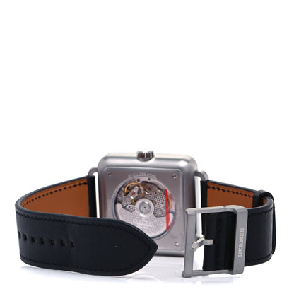 Hermes Stainless Steel Barenia 38mm Carre H Automatic Watch Noir 5 of 7
