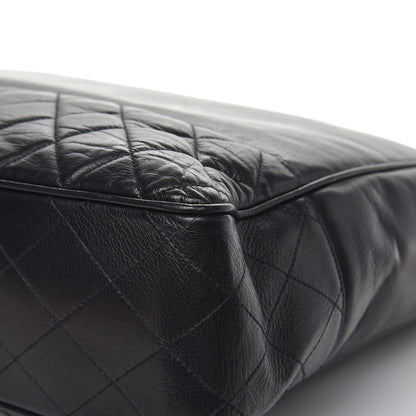 Chanel Lambskin Quilted Large Shoulder Bag Black 11 of 13