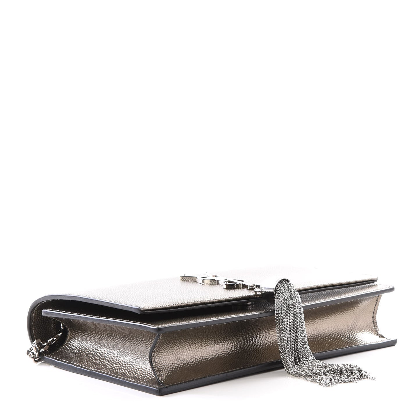 Grain De Poudre Classic Monogram Kate Tassel Chain Wallet Piombo