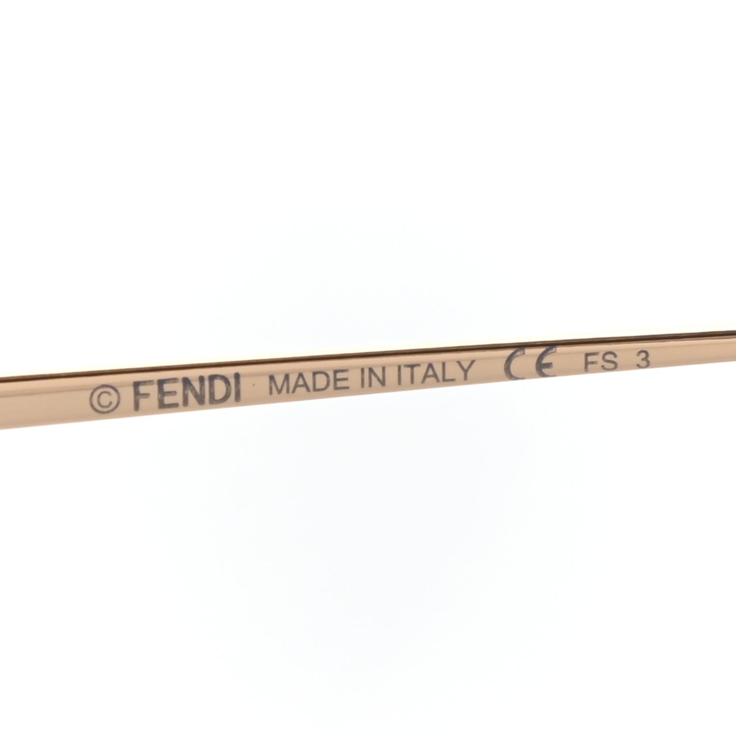 Metal F is Fendi Sunglasses FF 0323/S Gold