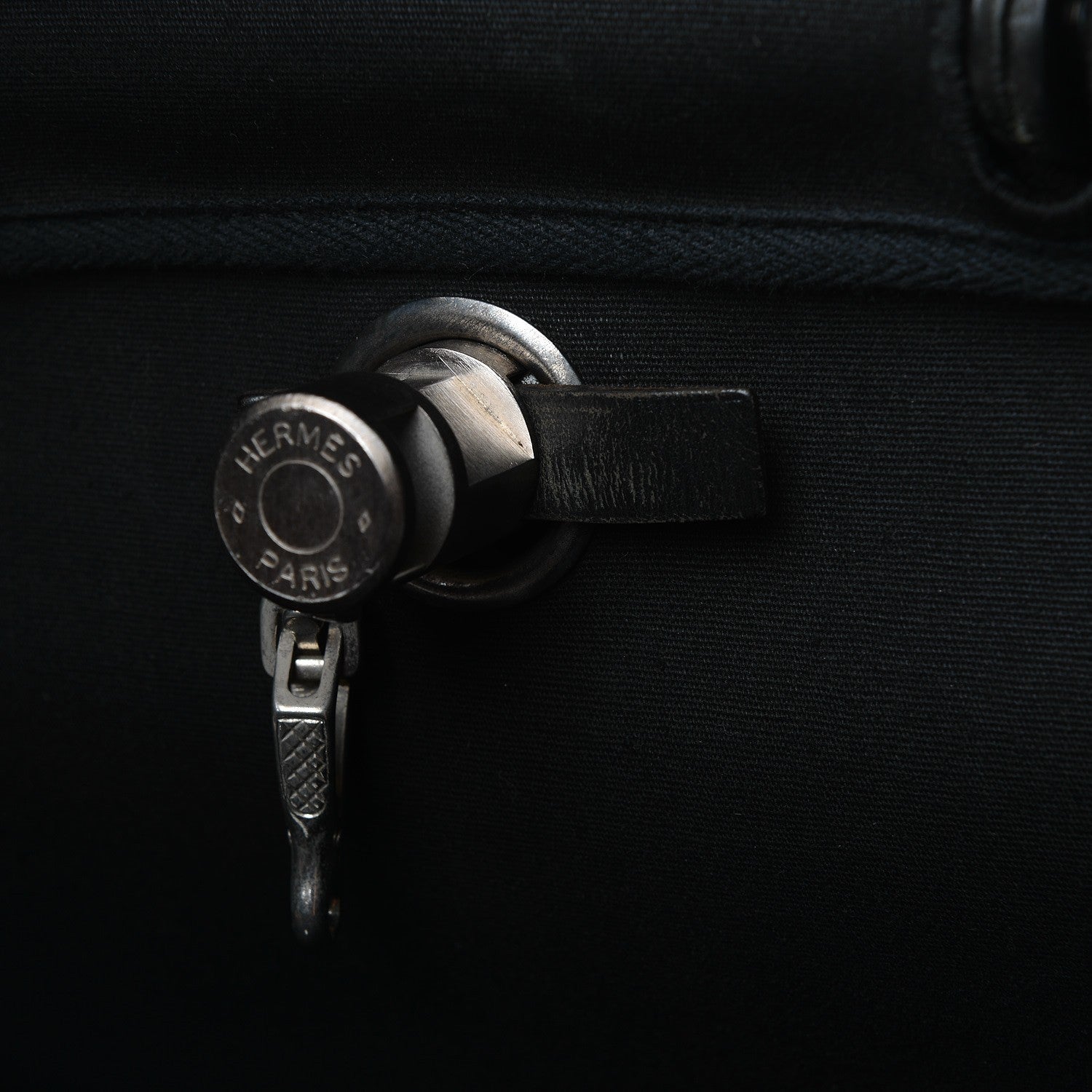 Hermes Toile Vache Calfskin Herbag 39 MM Black 11 of 24
