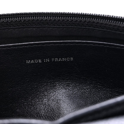 Chanel Caviar Half Moon Wallet On Chain WOC Black 7 of 12