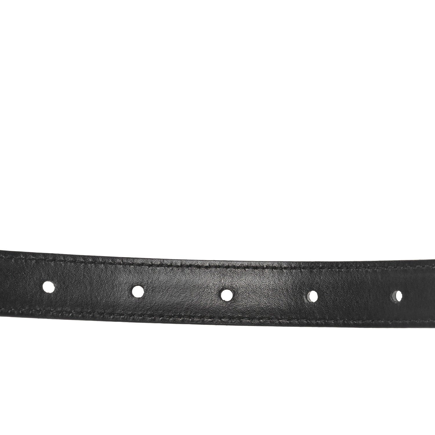 Celine Box Calfskin Small 18mm Triomphe Belt 75 30 Black 1701563