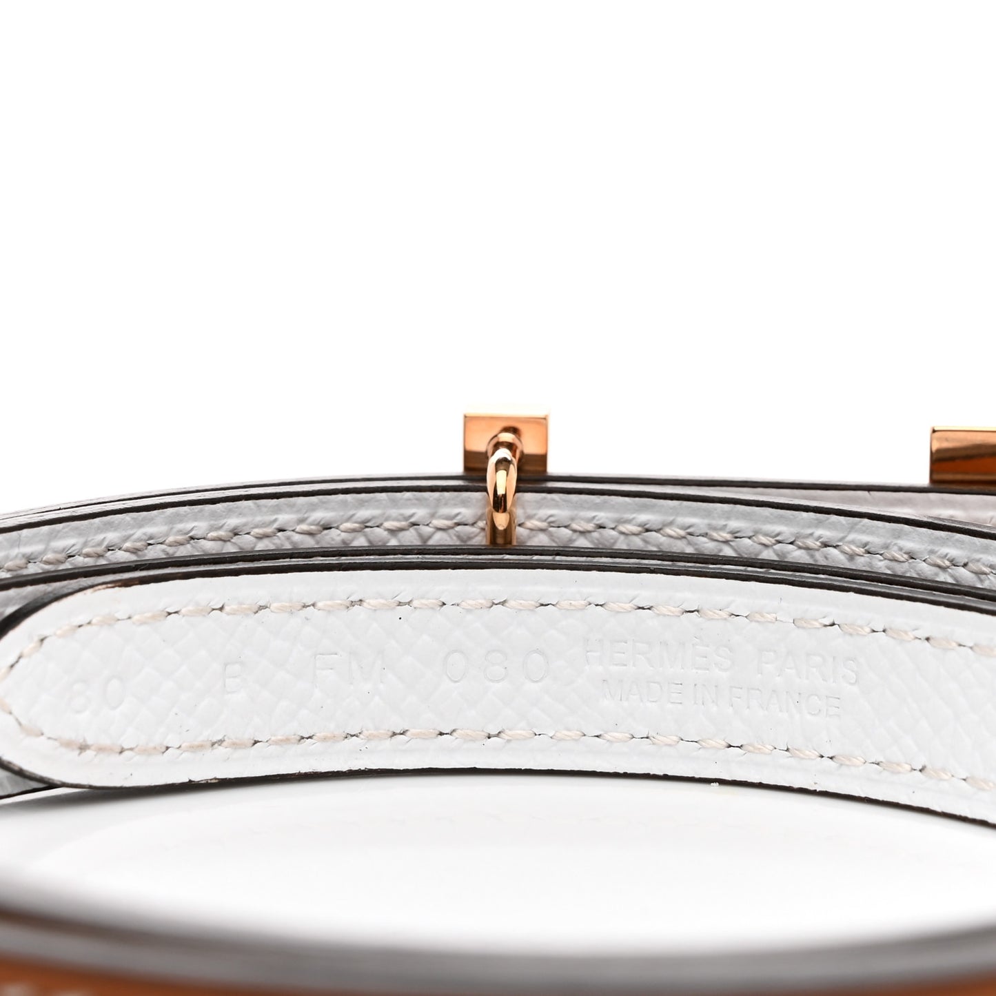 Swift Epsom 13mm Focus Medor Laquee Belt Gold White
