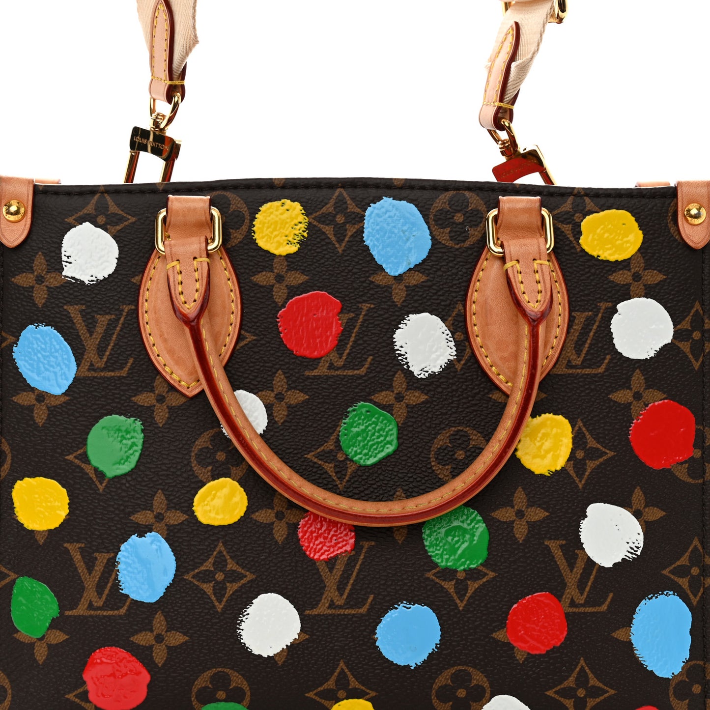 LV X YK Monogram Dots Onthego PM Multicolor