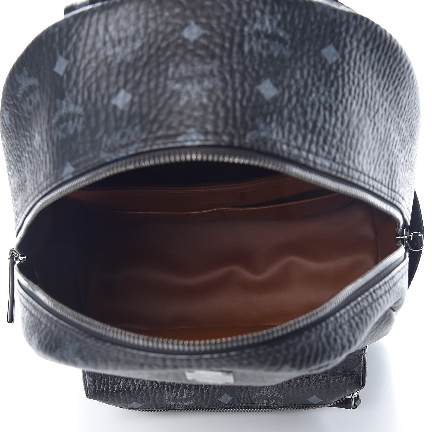 MCM Visetos Medium Stark Backpack Black 5 of 8