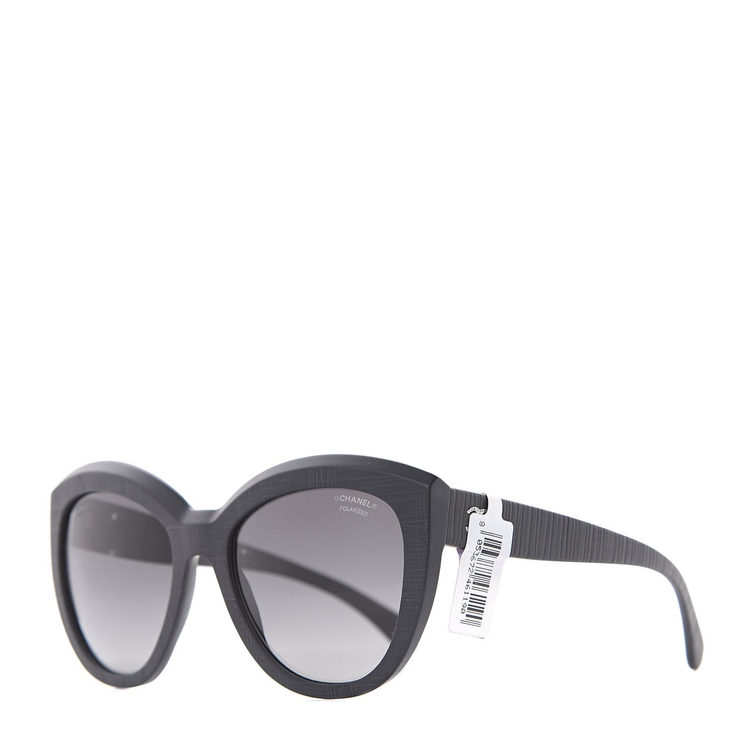 Tweed Effect CC Polarized Butterfly Signature Sunglasses 5332 Black