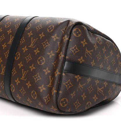Louis Vuitton Monogram Macassar Keepall Bandouliere 45 8 of 8