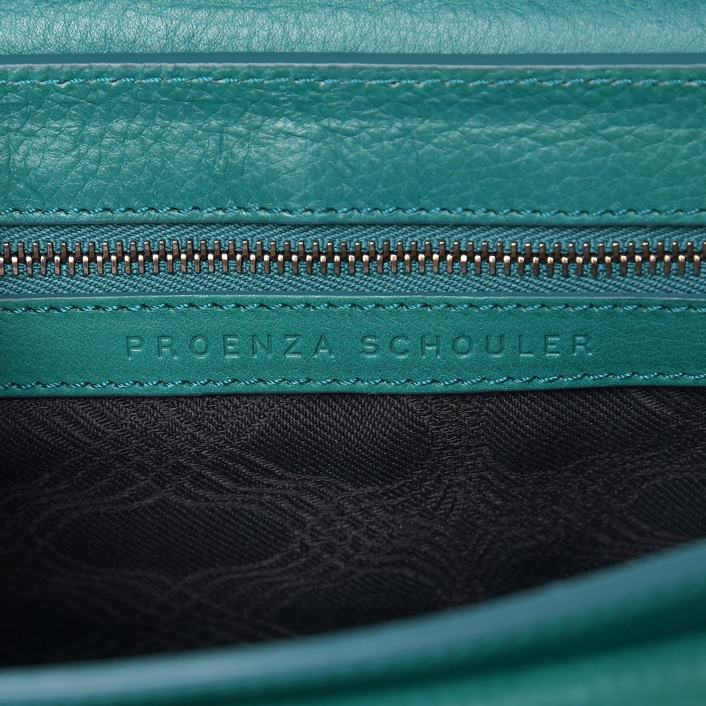 Calfskin Mini PS11 Classic Shoulder Bag Emerald