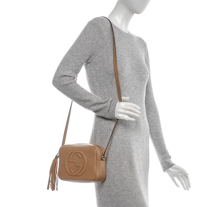 Gucci Pebbled Calfskin Small Soho Disco Bag Rose Beige 2 of 7