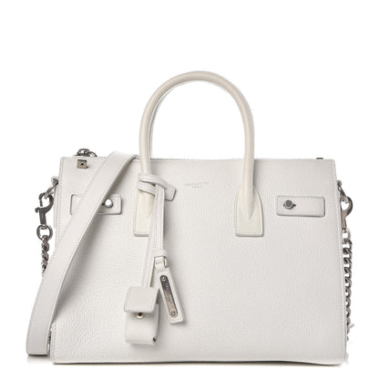 Saint Laurent Grained Calfskin Baby Supple Sac De Jour White 1 of 10