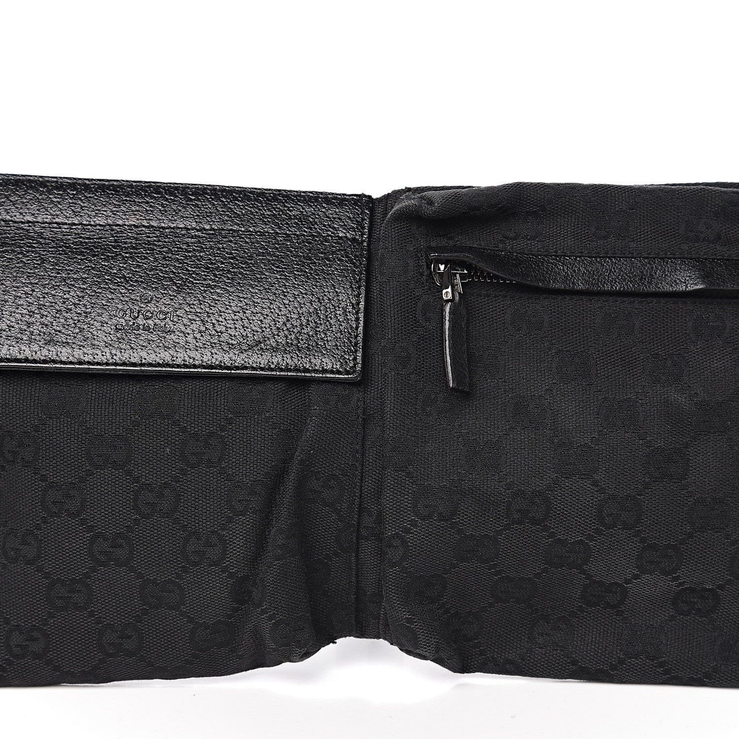 Gucci GG Monogram Double Pocket Belt Bag Black 9 of 9