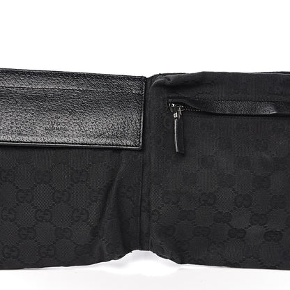 Gucci GG Monogram Double Pocket Belt Bag Black 9 of 9