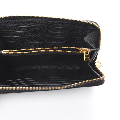 Tom Ford Grained Calfskin TF Zip Around Wallet Black 4 of 5