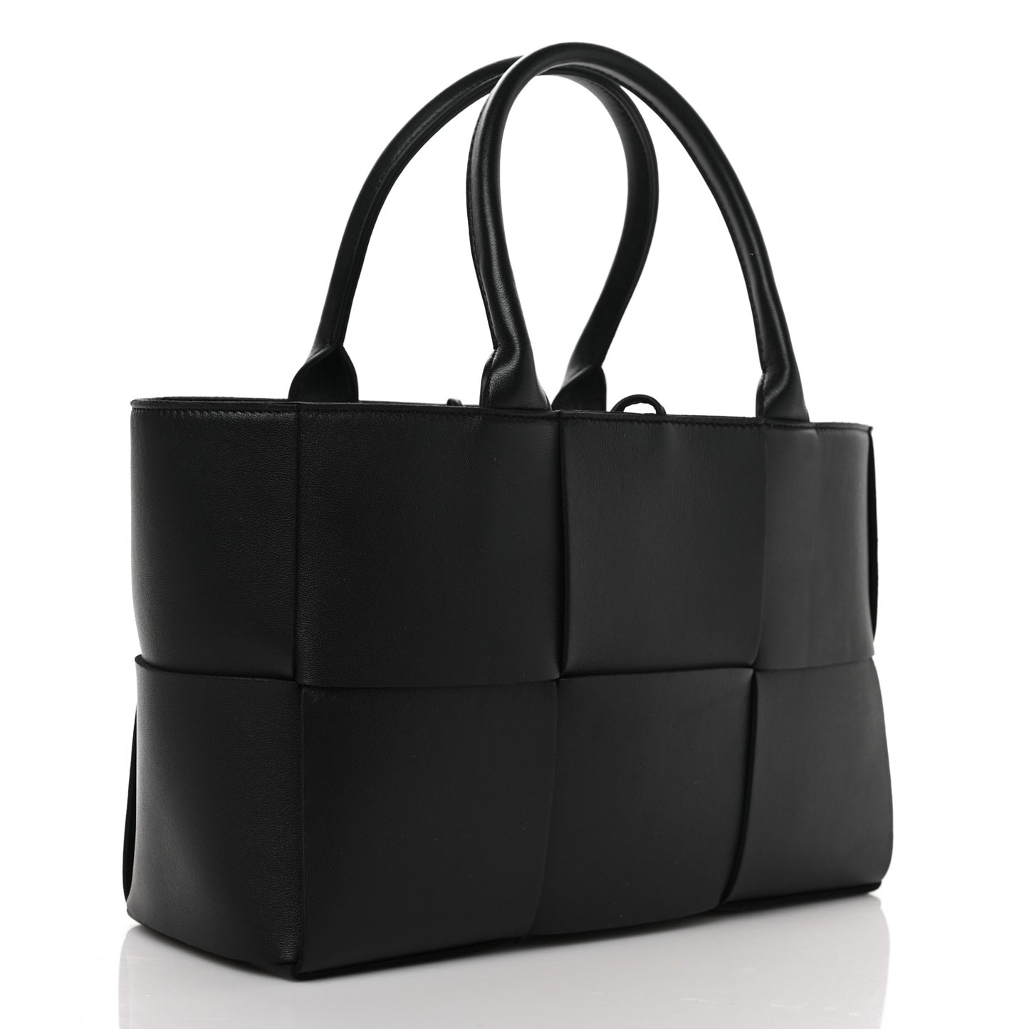 Nappa Maxi Intrecciato Arco Tote Black