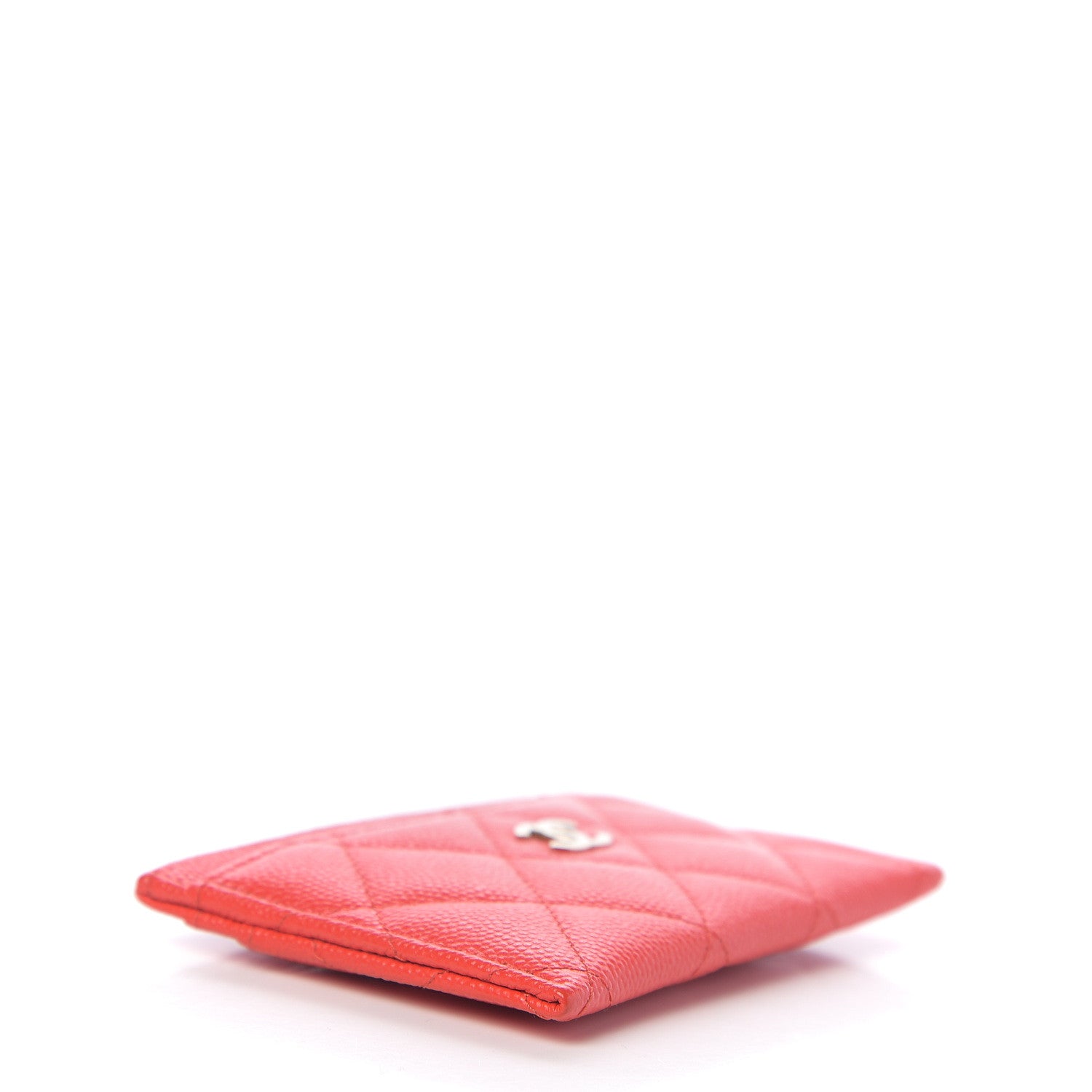 Chanel Caviar Quilted Card Holder Red 3 of 7