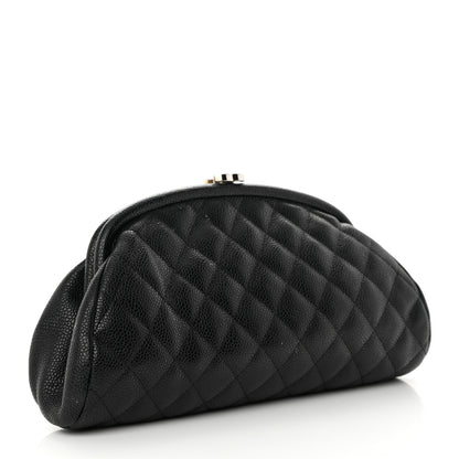 Chanel Caviar Quilted Timeless Clutch Black 3 of 13