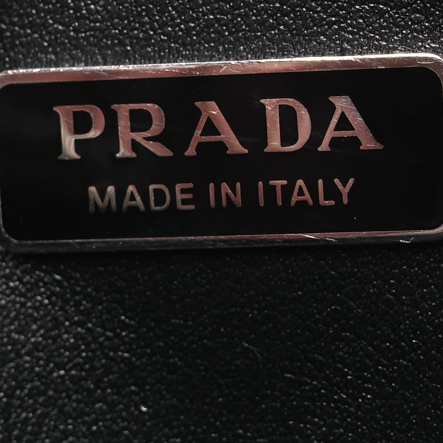 Prada Spazzolato Mini Triangle Chain Crossbody Pouch White 6 of 18