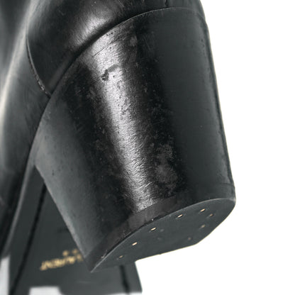 Saint Laurent Calfskin Finn 60 Ankle Boots 40 Black 9 of 11