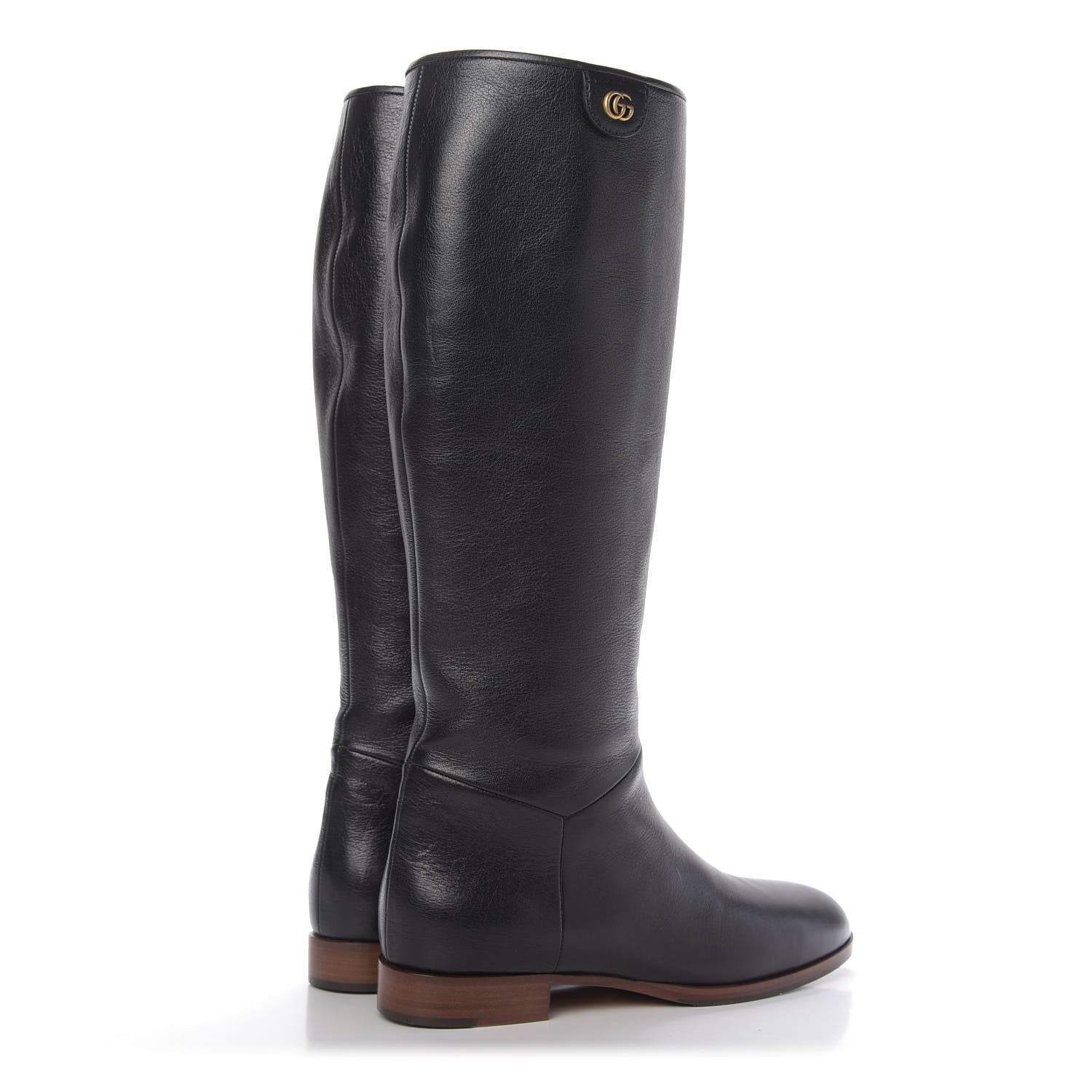 Gucci Calfskin Piuma Lux Energy High Boots 38.5 Black 4 of 10