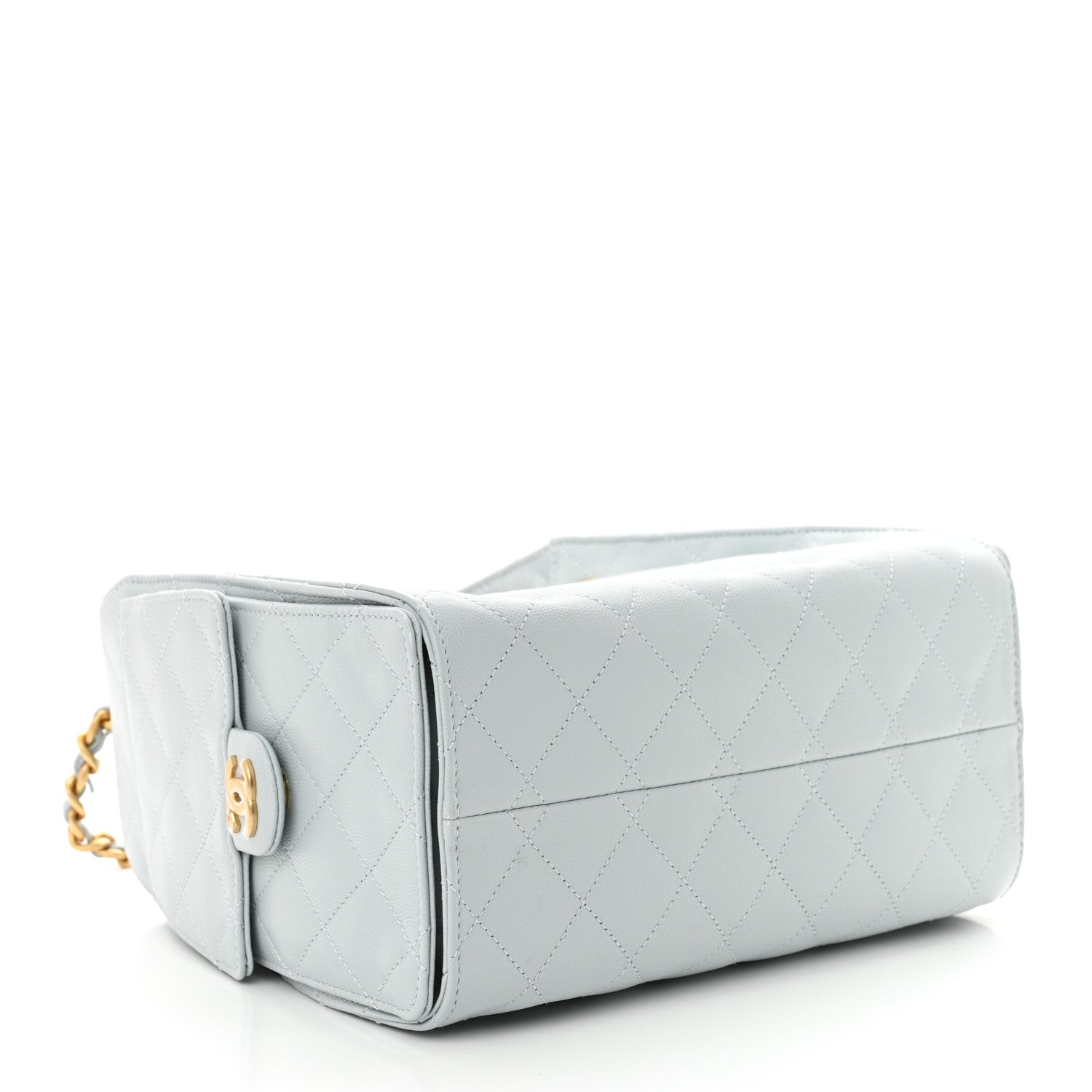 Chanel Caviar Quilted Small Chanel 25 Handbag Light Blue 4 of 11