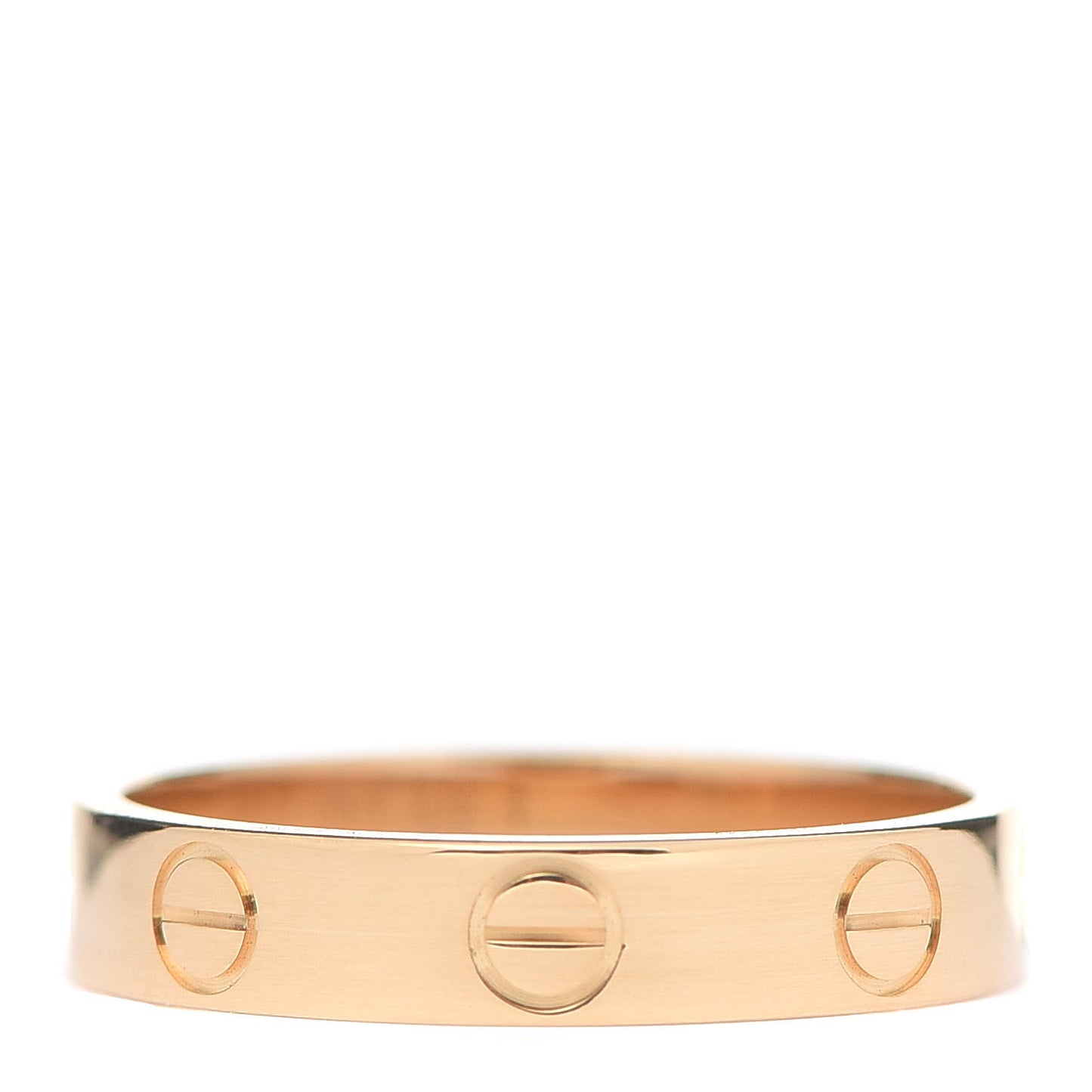 18K Yellow Gold 3.5mm LOVE Wedding Band Ring 51 5.75