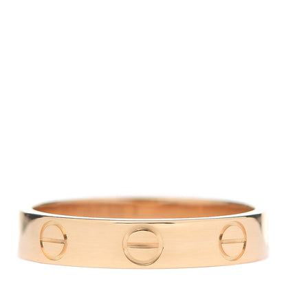 Cartier 18K Yellow Gold 3.5mm LOVE Wedding Band Ring 51 5.75 3 of 5