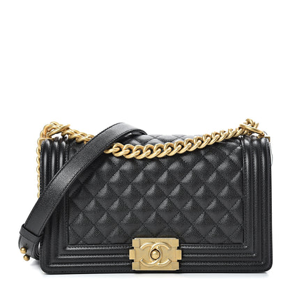 Chanel Caviar Quilted Medium Boy Flap Black 1 of 9