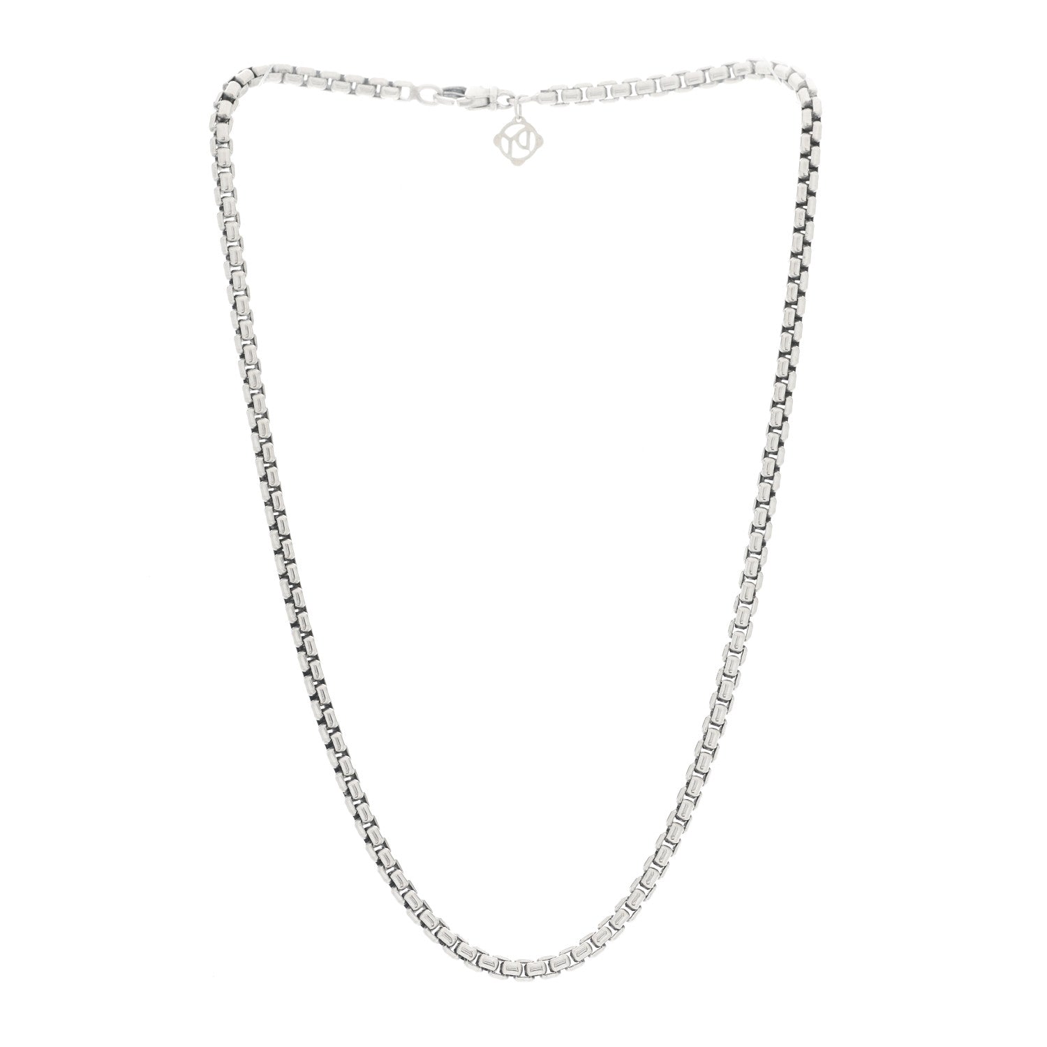 David Yurman Sterling Silver 14K Yellow Gold 3.6mm Box Chain Necklace 16" 2 of 4