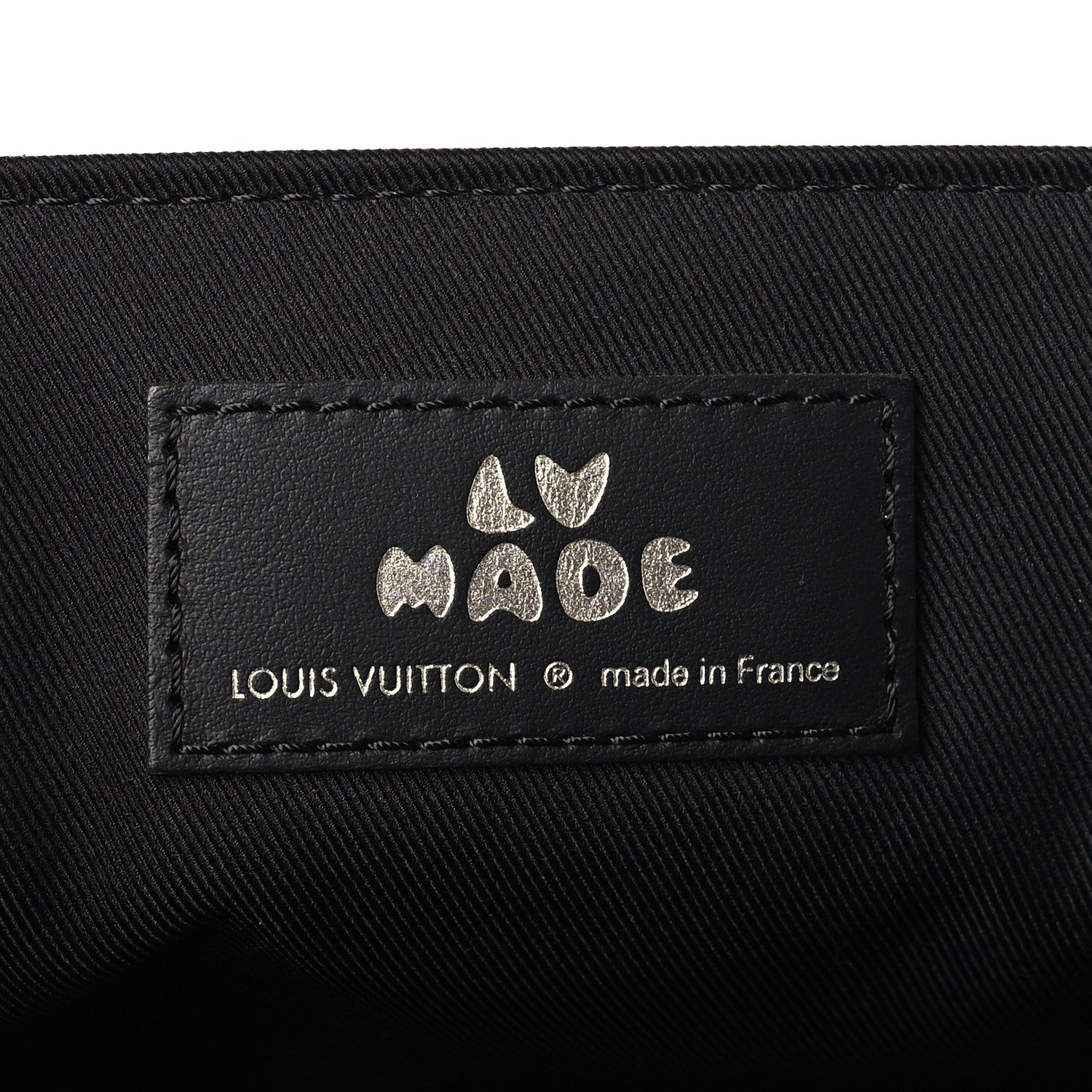 Louis Vuitton X NIGO Taurillon Monogram Denim Drip Besace Tokyo Black 6 of 8