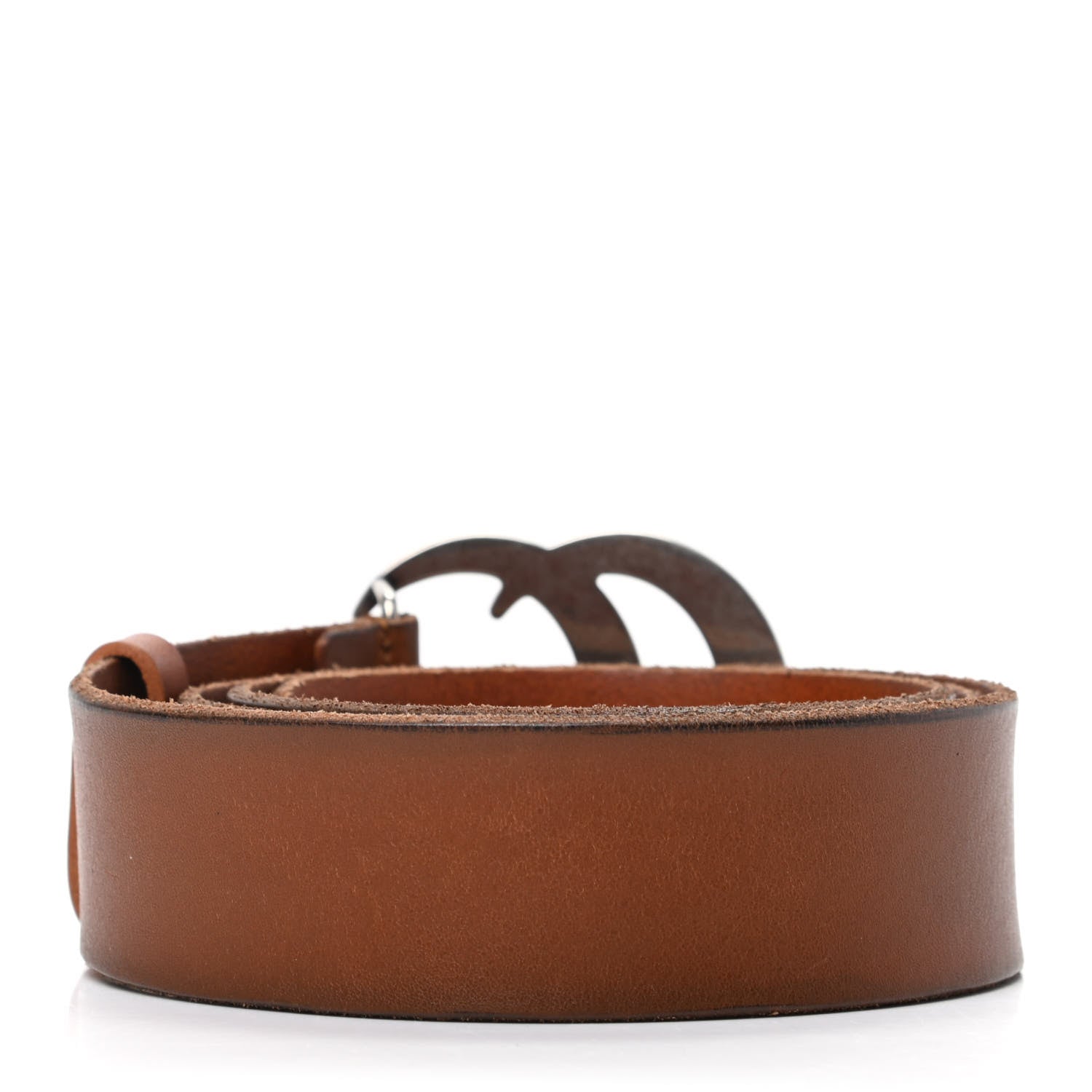 Gucci Cuoio Toscano Nickel Double Double G 40mm Belt 100 40 Cuir 2 of 5