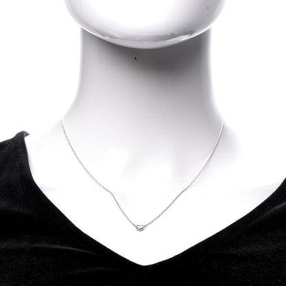 Tiffany Platinum Diamond .33ct Elsa Peretti Diamonds by the Yard Pendant Necklace 2 of 8