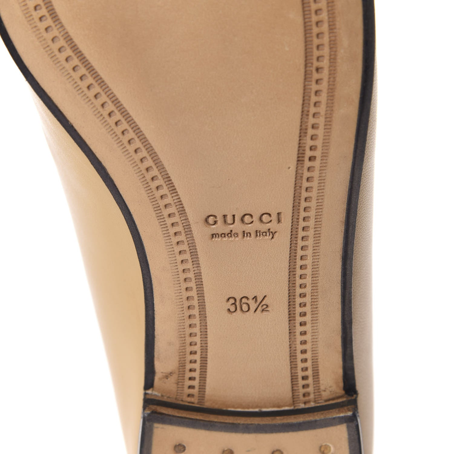 Gucci Lambskin Womens Brixton Horsebit Loafers 36.5 Wheat 8 of 10