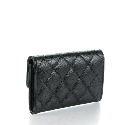 Chanel Caviar Quilted Flap Card Holder Black 3 of 8